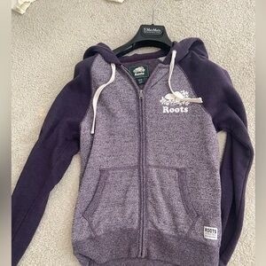 Roots purple zip up jacket